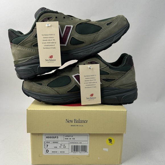 New Balance 990v3 X Teddy Saints “Green Purple” 2024 - Picture 3 of 5